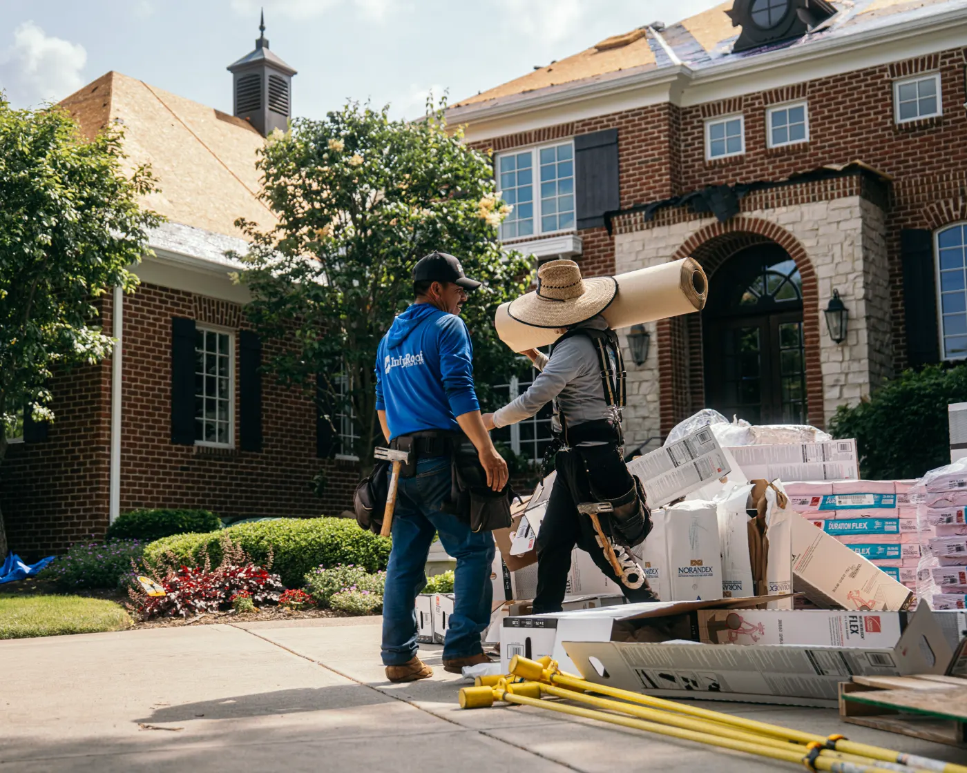 Roof inspection documented on a Linton home